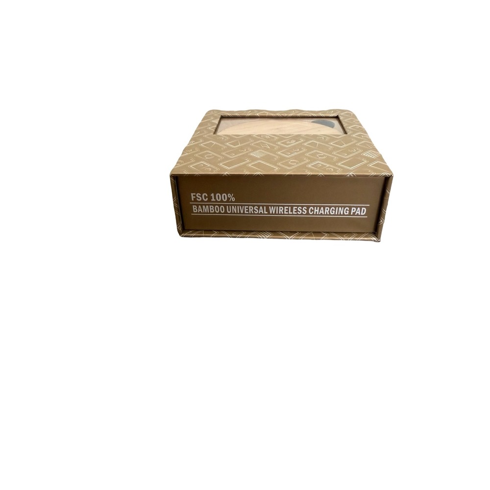 Leed's FSC 100% Bamboo Universal Wireless Charging Pad 7143-21NT 5W Wood Charger